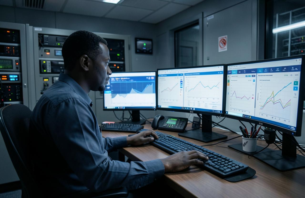 Administrator monitoring platform dashboards