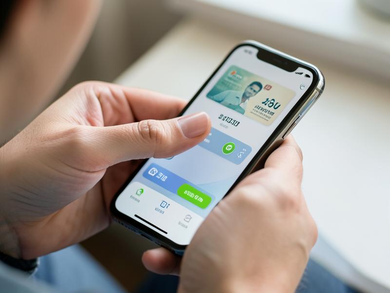 Patient paying securely on a smartphone